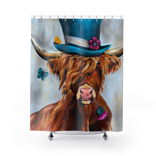 Highland Cow Shower Curtains