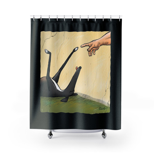 Greyhound Shower Curtains featuring funny dog cartoons