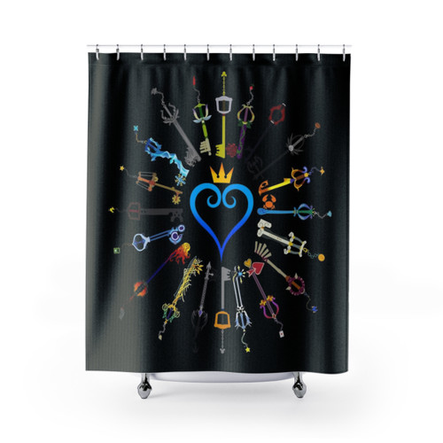 Kingdom Hearts Keyblade Shower Curtain