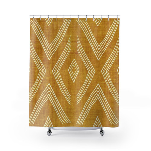 Bohemian Gold Shower Curtains
