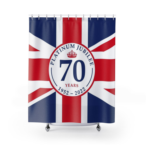 Platinum Jubilee Shower Curtains - Celebrate the Queen's 70 Years