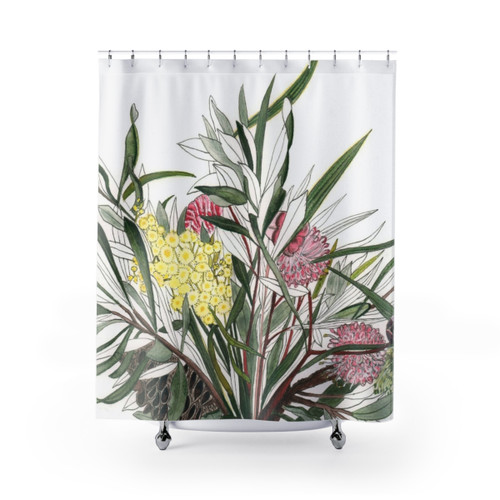 Australian Native Flower Bouquet Shower Curtains