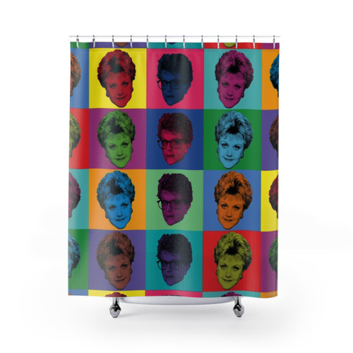 PopArt Jessica Fletcher Shower Curtains - Murder She Wrote Decor