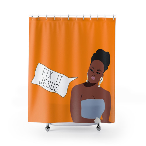 Phaedra Parks "Fix It Jesus" Shower Curtains"