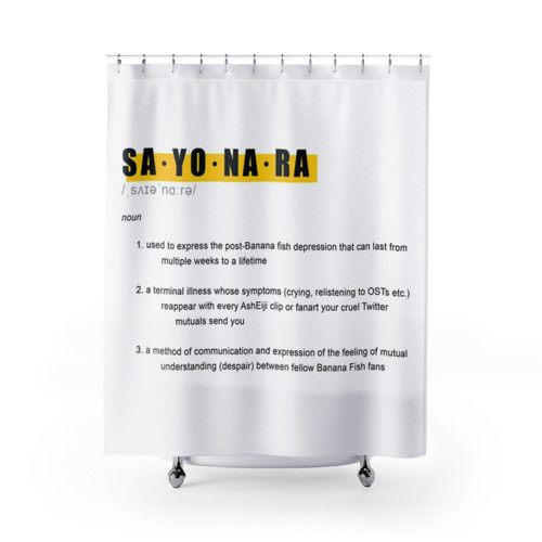 Banana Fish Anime Shower Curtains