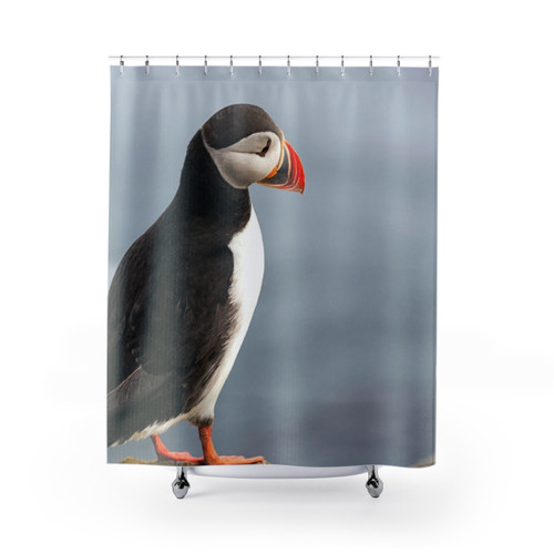Puffin in Iceland Shower Curtain