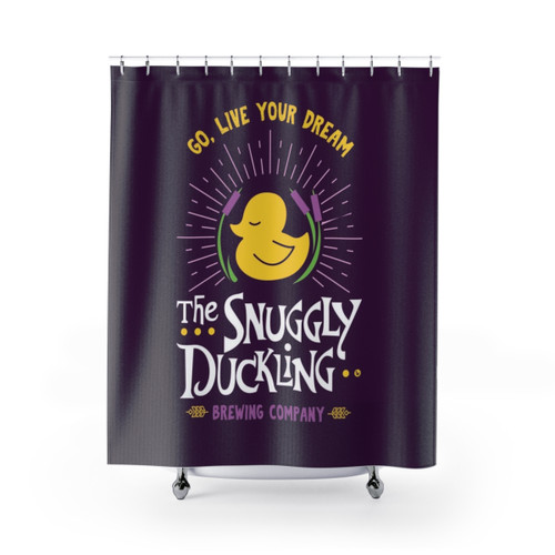 Snuggly Duckling Tangled Shower Curtain with Disney Characters