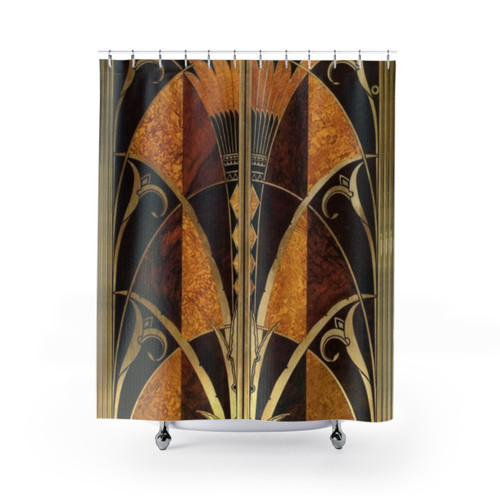 Chrysler Building Elevator Door Shower Curtains