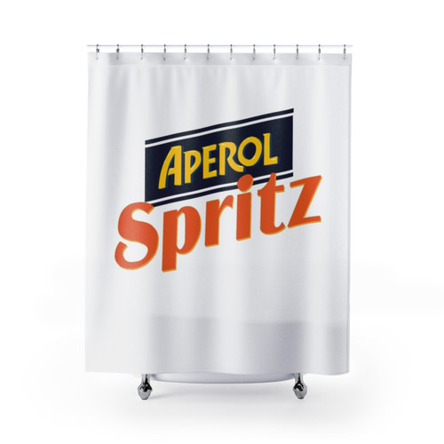 Aperol Spritz Shower Curtain - Vintage Cocktail Design