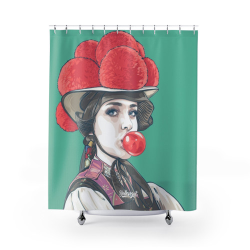 Black Forest Girl Emma Shower Curtain