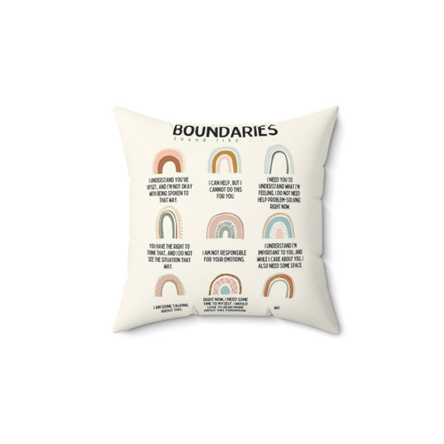 Boundaries Reminder Pillow for Counselors