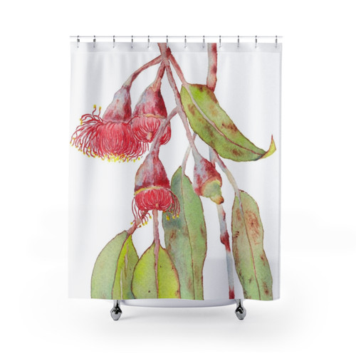 Eucalyptus Watercolor Shower Curtain