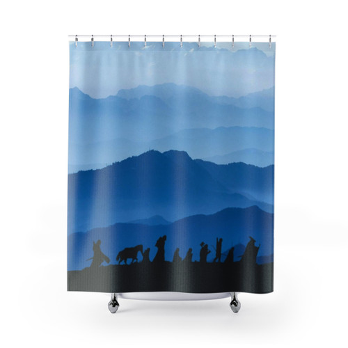 The Lord of the Rings Fellowship Themed Shower Curtain