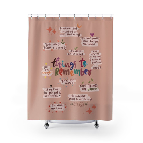 Mental Health Reminder Shower Curtains