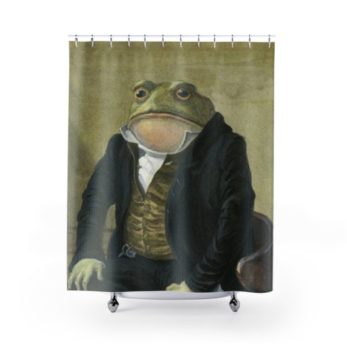 Colonel Toad and Sir Toad themed shower curtains