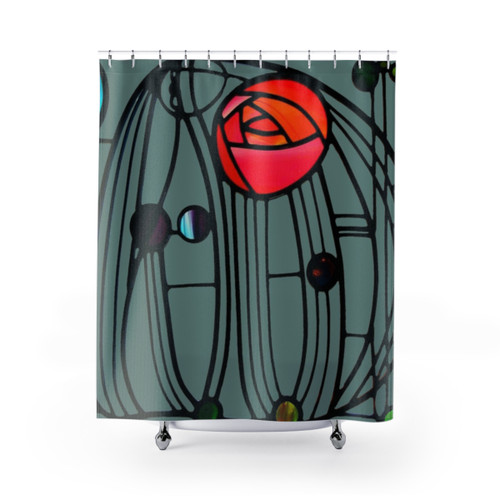 Charles Rennie Mackintosh Shower Curtains - Scottish Masterpiece Design