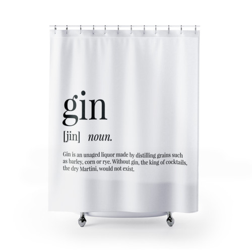 Gin Definition Shower Curtain