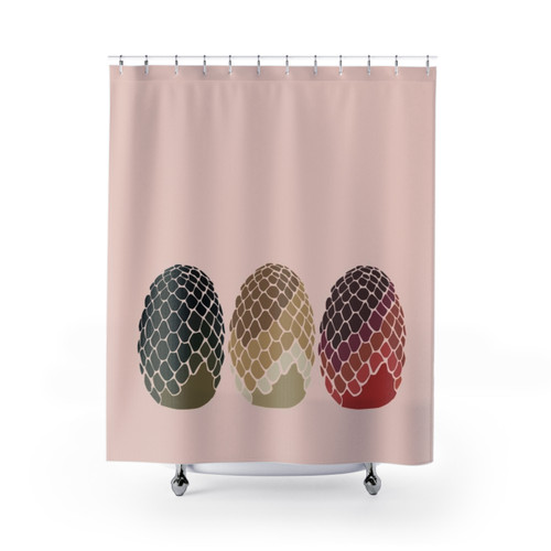 Dragon Egg Shower Curtains