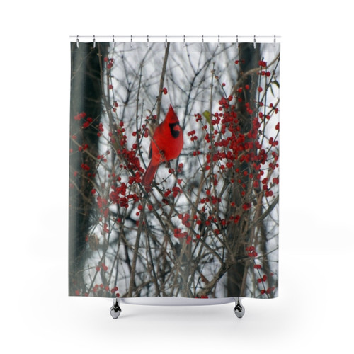 Cardinal Bird Shower Curtains