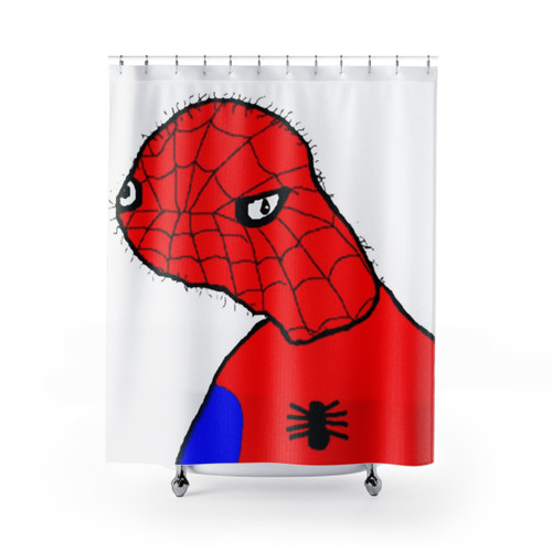 Spiderman Shower Curtains - Funny Meme Decor