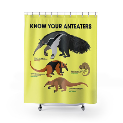 Know Your Anteaters Shower Curtains - Featuring Unique Anteater Designs