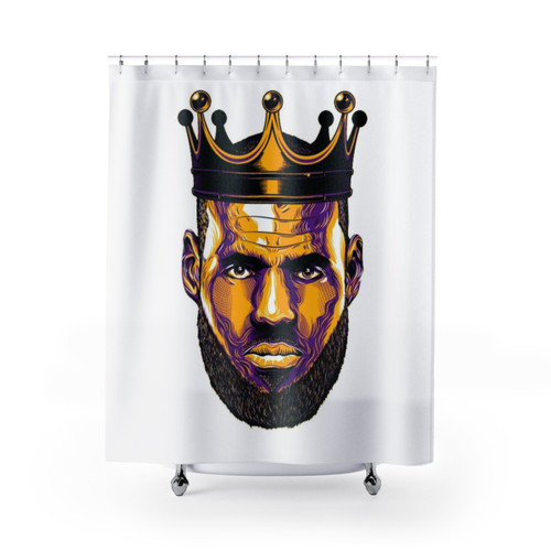 Lakers Shower Curtain featuring LeBron James