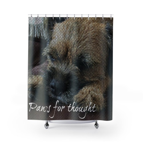 Border Terrier Shower Curtain for Dog Lovers