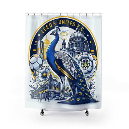 Leeds United Football Club Artwork Shower Curtains