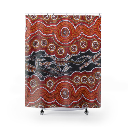 Australian Aboriginal Art Shower Curtain