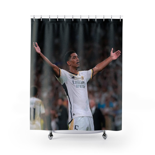 Jude Bellingham Football Shower Curtains
