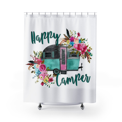 Vintage RV and Camping Trailer Shower Curtain