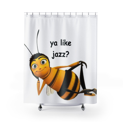 Bee Movie Shower Curtain with Ya Like Jazz Design