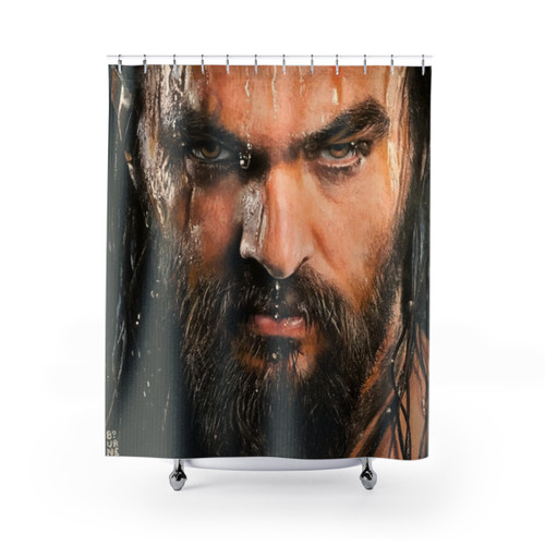 Jason Mamoa Inspired Shower Curtain