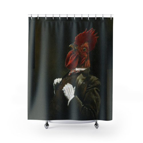 Vintage Victorian Cockerel Shower Curtains