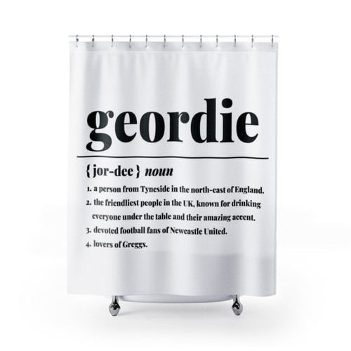 Geordie Newcastle Print Shower Curtain