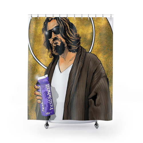 The Dude Big Lebowski Poster Shower Curtains