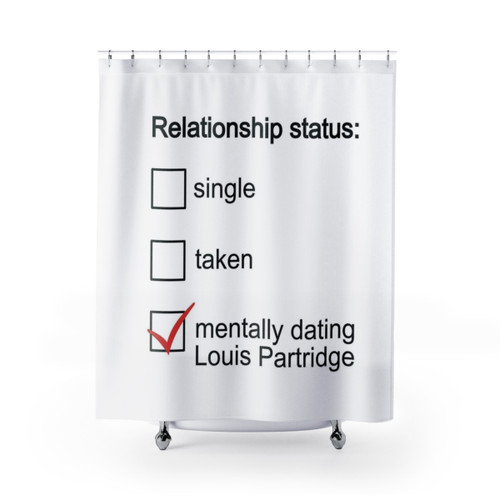Mentally Dating Louis Partridge Shower Curtain