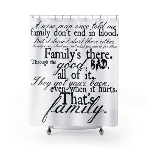Supernatural Winchester Brothers Shower Curtain