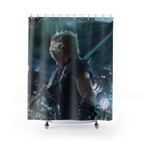 Cloud Final Fantasy VII Remake Shower Curtain