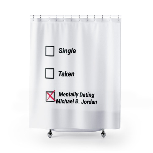 Michael B Jordan Shower Curtains