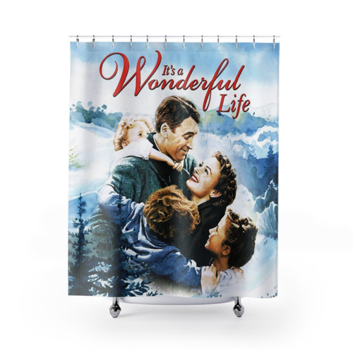 It's a Wonderful Life Scene Shower Curtain