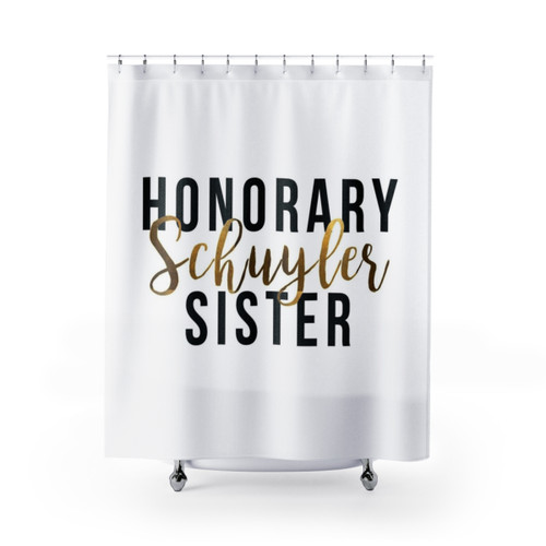 Hamilton Musical Schuyler Sister Shower Curtains