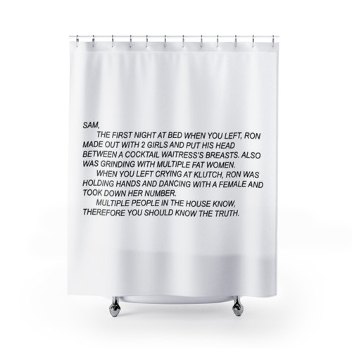 Jersey Shore Shower Curtains with Characters