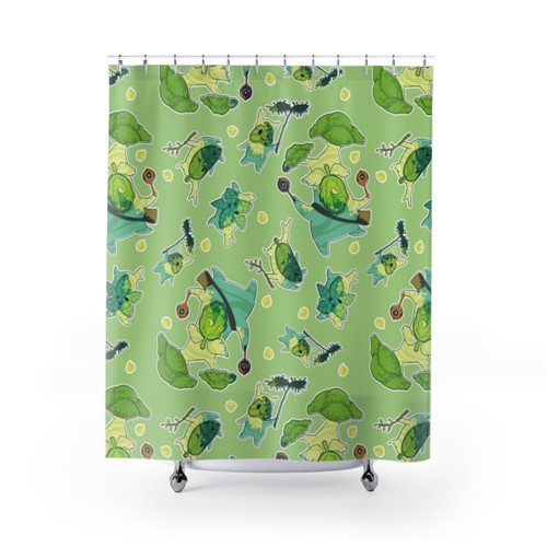 Korok Pattern Shower Curtains - Legend of Zelda Decor