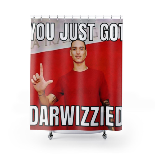 You Just Got Darwizzied Darwin Nunez Liverpool Shower Curtains