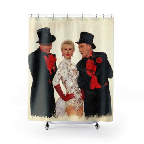 Mandy (White Christmas) Shower Curtains - Vintage Film Inspired