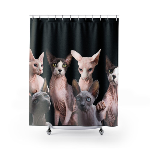 Sphynx Cat Shower Curtain - Stylish Bathroom Decor