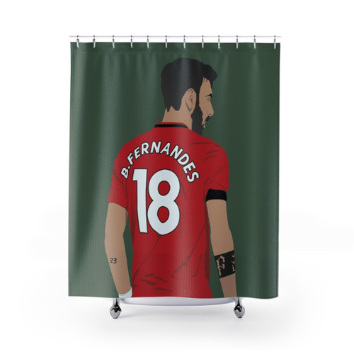 Bruno Fernandes MUFC Soccer Shower Curtains