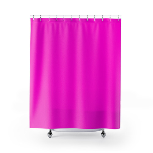 Bright Neon Pink Shower Curtains