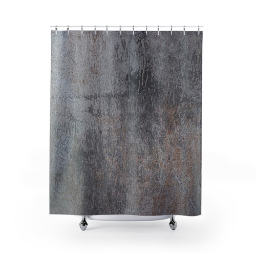 Grunge Metal Texture Shower Curtain